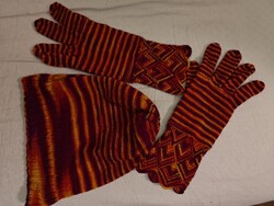 Milànóban vásárolt gyönyörű egyedi sapka kesztyű szett