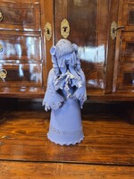 Kovács Éva kék kerámia szobor