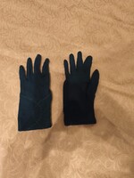 Női sötétzöld kesztyű S