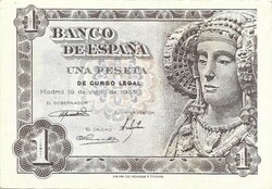 1 peseta 1948 Spanyolország 4. Gyönyörű