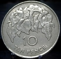 Szent Ilona és Ascension 10 penny, 1984 A18D5V