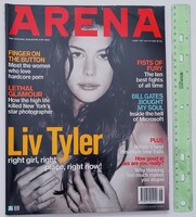Liv Tyler címlap | Arena magazin 1997 június, UK 69 | Deborah Unger, Maxwell, Wu-Tang Clan, Kraftwer