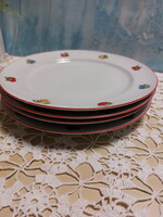 Alföldi porcelán, gyümölcs mintás lapos tányér
