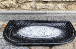 Antik gyönyörű Rózsa mintás Kàlyha előtét szikrafogó hamus