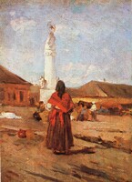 Képeslap:  Deák-Ébner Lajos festmény.
