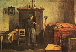 Képeslap:  Deák-Ébner Lajos festmény.