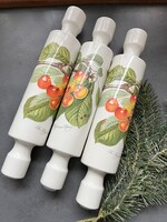 RITKA! Mesés vintage Portmeirion Botanic Garden porcelán nyújtófa, sodrófa cseresznyés