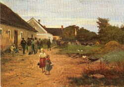 Képeslap:  Deák-Ébner Lajos festmény.
