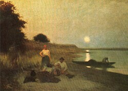 Képeslap:  Deák-Ébner Lajos festmény.