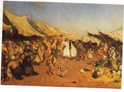 Képeslap:  Deák-Ébner Lajos festmény.