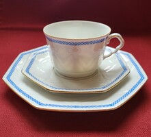Bavaria német porcelán reggeliző szett kávés teás csésze csészealj kistányér