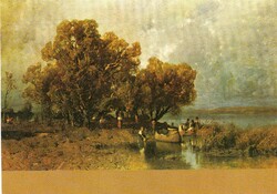 Képeslap:  Mészöly Géza festmény.