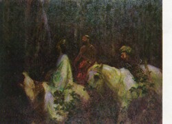 Képeslap:  Ferenczy Károly festmény.