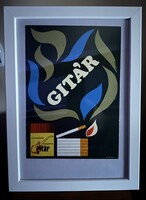 Gitár cigaretta kisplakát
