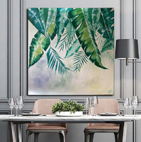 JMModernAbstract: EMERALD ONLY 90X90 cm-es akril festmény