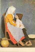 Képeslap:  Fényes Adolf festmény.