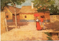 Képeslap:  Fényes Adolf festmény.