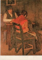 Képeslap:  Fényes Adolf festmény.