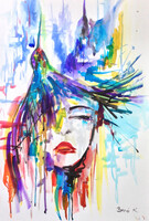 Kolibriálom art by Konrad Biro. 70x50 cm . Alacsony induló árral! Egy hét-egy esély!