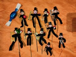 Karácsonyfadísz - Kéményseprő figurák 10 db egyben 3.