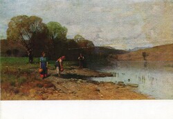 Képeslap:  Mészöly Géza festmény.