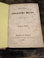 Friedrich Schiller : A harminc éves háború története, 1857-es gótbetűs kiadás, német nyelv