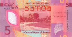Szamoa 5 Tala 2023 UNC POLYMER