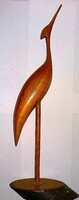 1960'S MID CENTURY ART DECO - KÉPCSARNOK - STILIZÁLT FA MADÁR DARU GÓLYA SZOBOR 36cm a képek szerint