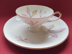 Johann Seltmann V Bavaria német porcelán kávés, teás reggeliző szett hiányos csésze kistányér tányér