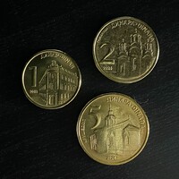 Szerbia - Serbia - 1, 2, 5 dinars - 2018 - 2024 - coins