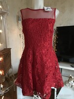 NŐI RUHA - ÚJ - bolti ár - 15 900 Ft - ARIN -  KARÁCSONYI - M méret - CSIPKE - SÖTÉTPIROS