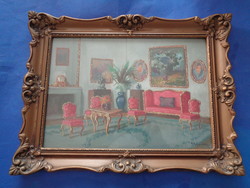 Burchard-Bélaváry István Enteriőr  (Mád, 1864. február 4. – Pestszentlőrinc, 1933.