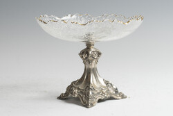 Ezüst antik bécsi asztalközép (25-0299)