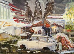 BUKTA IMRE (1952-): Hajnalt ugató kutyák 2019.