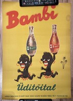 Bambi üdítőital reklámplakát
