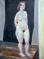 Női akt - olajfestmény