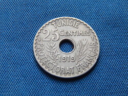 TUNÉZIA  25  Centimes 1919