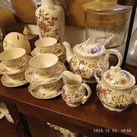 Zsolnay Pillangós teás készlet