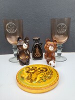 Moszkva 1980 olimpiai Misa kollekció – 6 db vintage tárgy