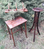 3 db. Thonet... fogas, asztal, virágtartó állvány.