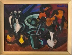 Ünnepi kínálat : Kunt Ernő (1920 - 1994) : Csendélet