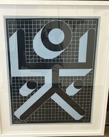 Bak Imre 1977-es Hommage a’ Ady szignált szitanyomat