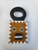Afrikai Goli stílusú fa maszk – Kézzel festett törzsi fali dekoráció (Tribal Wall Decor)