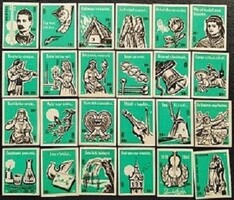 Gy227 / 1960 Dankó Pista gyufacímke 24 db-s teljes sor