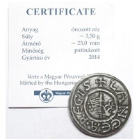 Magyarország,I. István Lancea Regis denár ÉH0 - UTÁNVERET UNC ötvözet