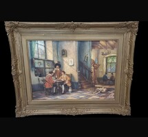 TÖBB,MINT 100ÉVES,JÖRG SOMMER OLAJFESTMÉNY