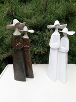 33 cm.! Spanyol porcelán, LLADRO / Apáca szobor.