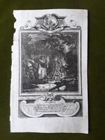 Michael Heinrich Rentz (1701-1758) barokk rézmetszet a Haláltánc sorozatból,  1753.