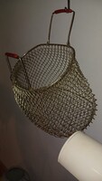 Dróthálós kosár retró cekker