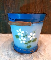 Régi Budafok zománcos vödör